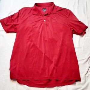 Greg Norman Mens 2XL Polo Shirt Red Golf Play Dri  Embroidered Casual